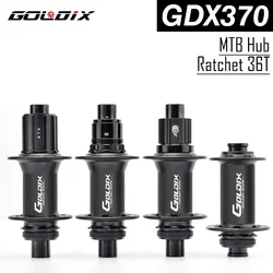 GOLDIX M370 28H MTB Hub 36T Ratchet J-Bend Spokes Center Lock Disc Brake for HG/XD/MS Hub Body BOOST 148x12 142x12 141x10