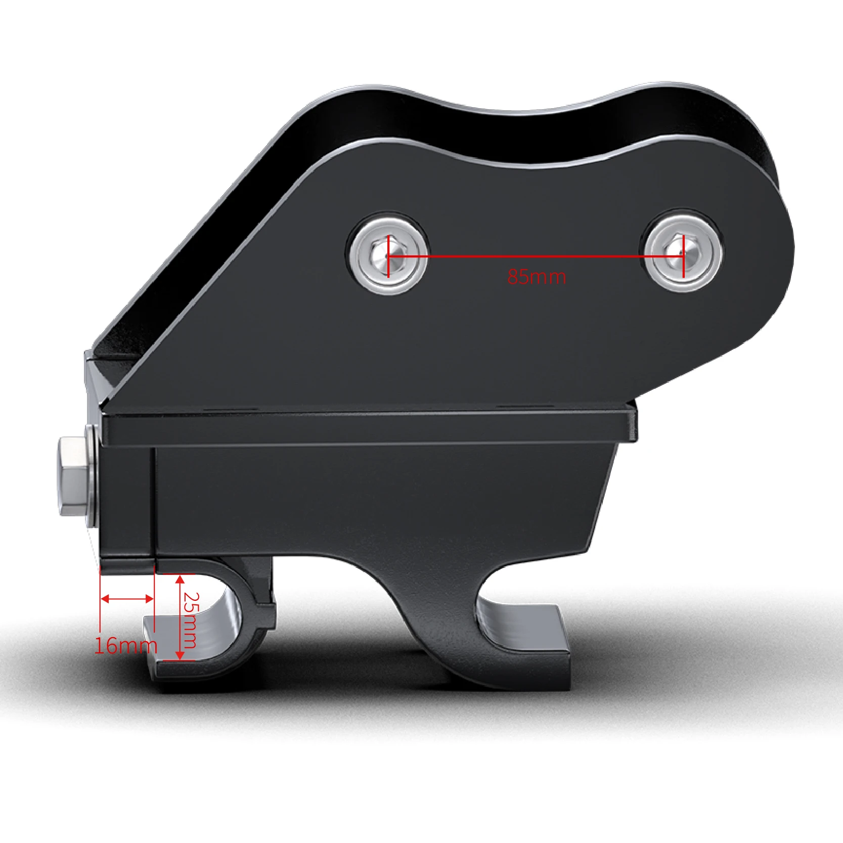 НОВЫЙ металлический быстроразъемный аксессуар для небольшого экскаватора с центральной колесной базой размером 3,74 дюйма и диаметром отверстия 0,98 дюйма. США.