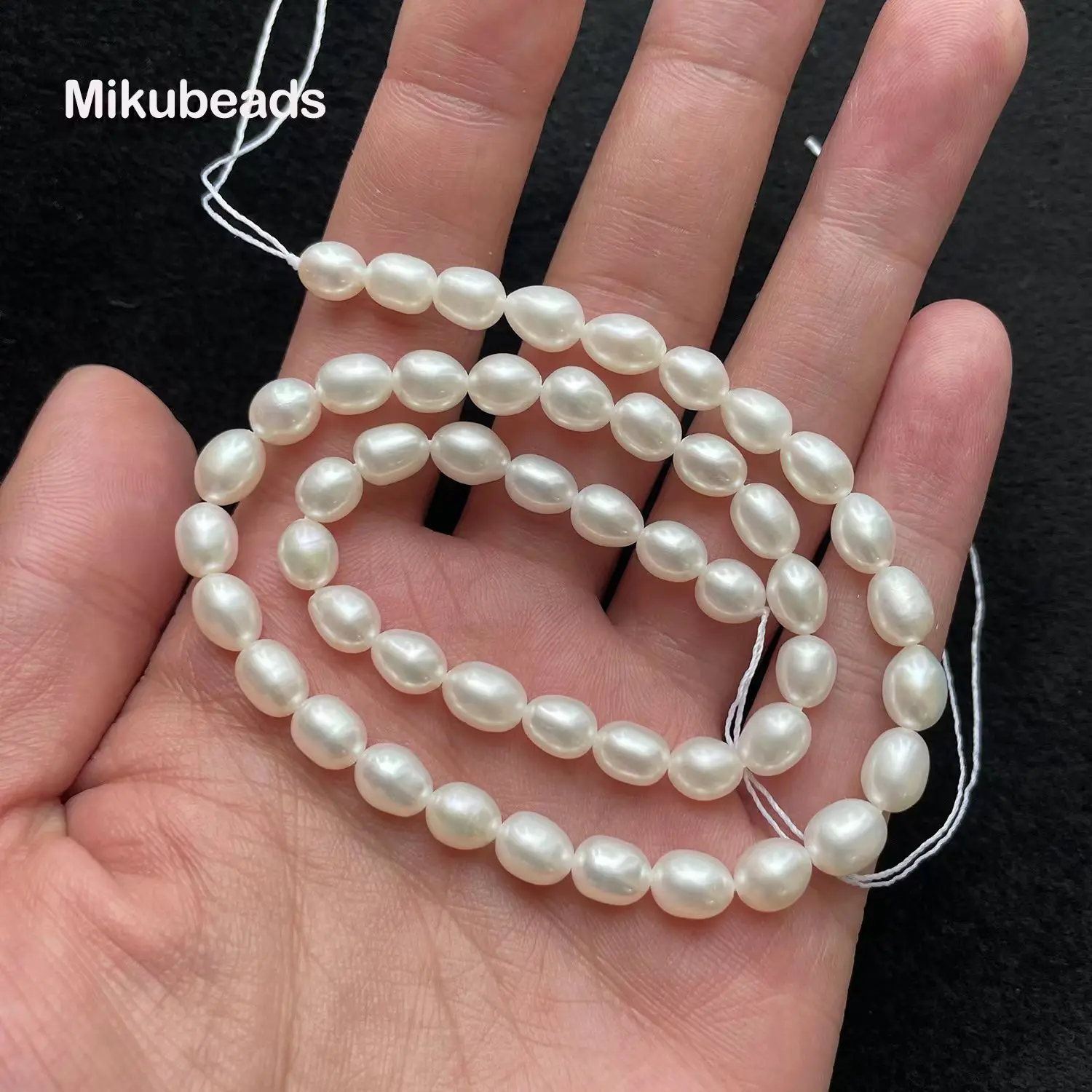 Wholesale Natural 5-6*7-8mm Pearl Smooth Lrregular Loose Beads For Jewelry Making DIY Bracelets Necklace