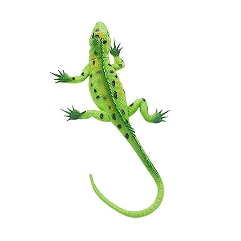 Figuras de animales reptiles salvajes de simulación, modelo de vocalización de lagarto, figuras educativas para niños, juguete para decoración, Color aleatorio