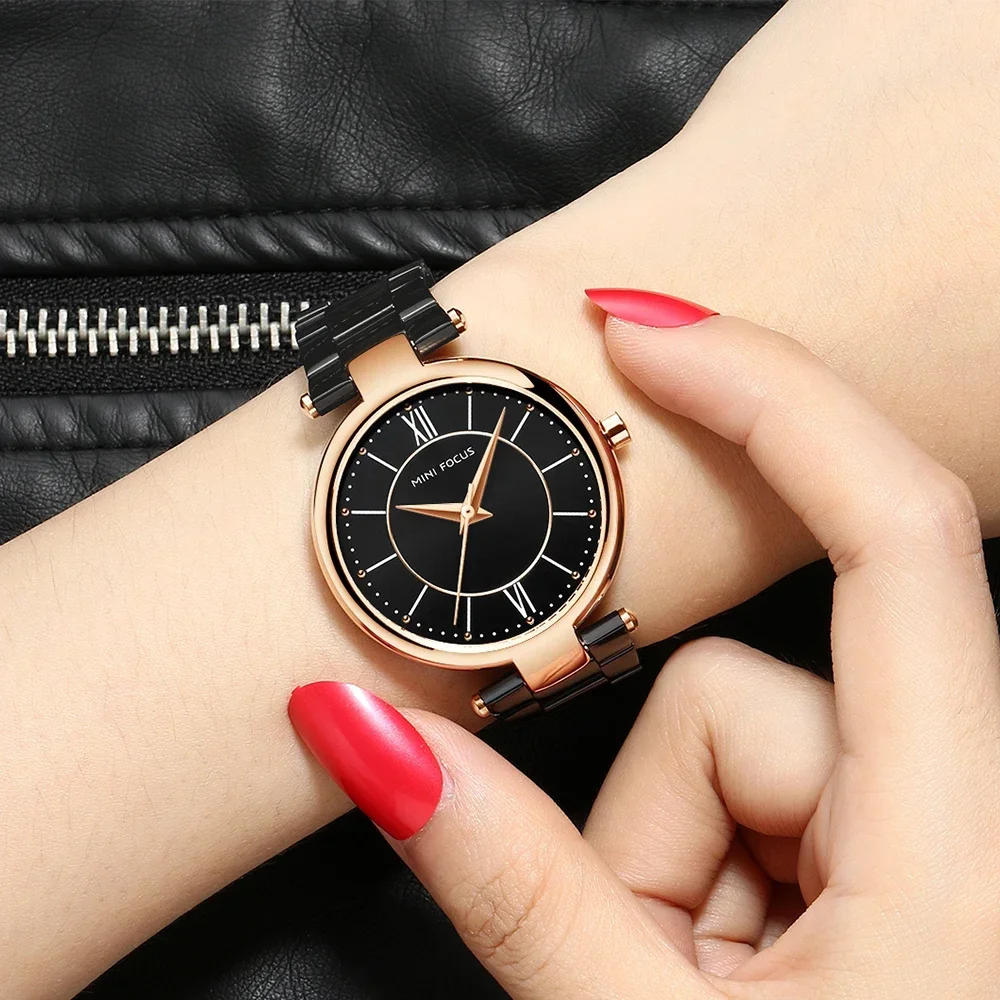 MINI FOCUS Bracelet Clock Luxury Fashion Ladies Watch Woman Girls Gift Wristwatch Women Stainless Steel Quartz Watches 0189L