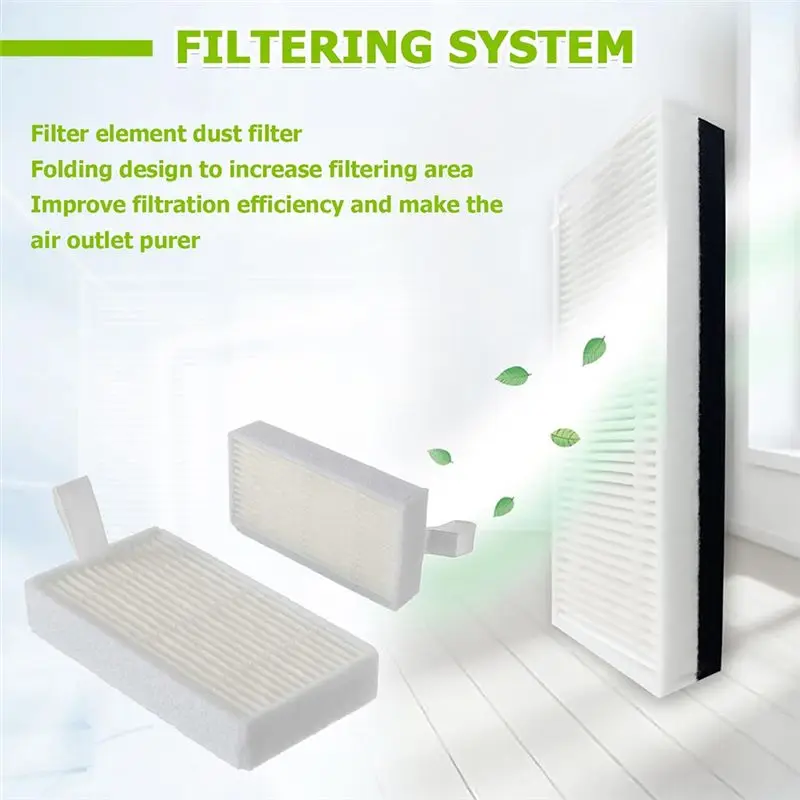 ABKJ-Consumables High Efficiency Filter Replacement Accessories Set For Ilife V5 V5S V3 V3S V5S V50 Pro V55 X5 Robot Vacuums