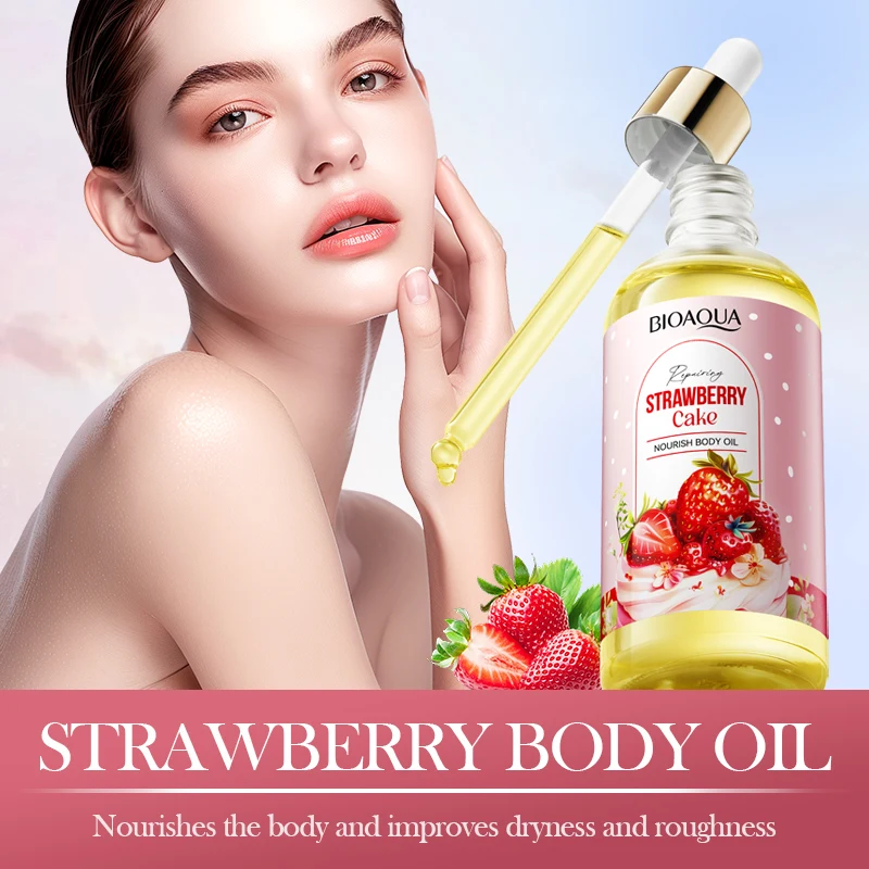 

5PCS BIOAOUA Strawberry Nourishes Non-Greasy Moisturizing Soothing Body Repair Skin Care Anti-Dryness Tender Smooth Lotion