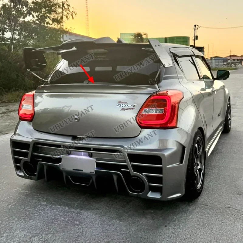 Für Suzuki Swift ZC33S 2018+ Heckklappen-Spoiler aus Kohlefaser, Auto-Styling Flügelspoiler