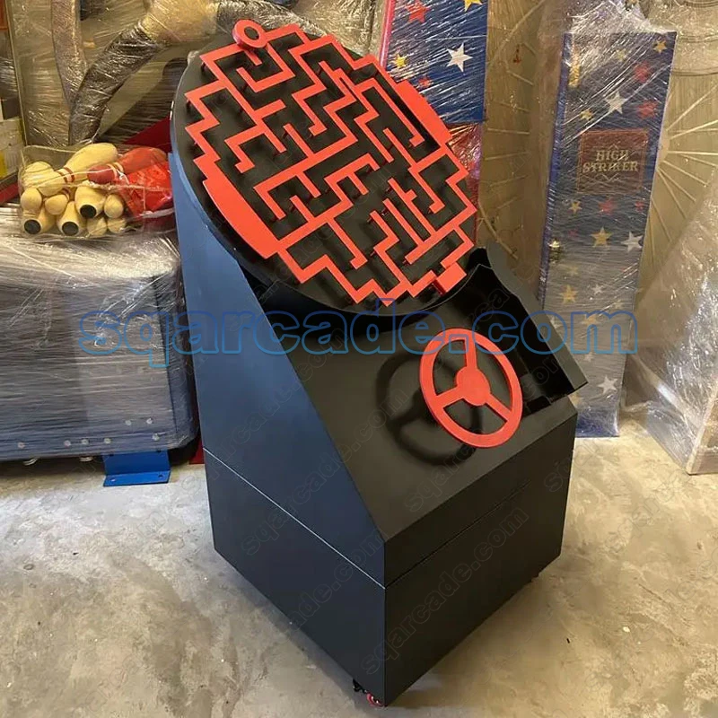 Amusement Park Funny Gravity Beads Blocks Construction 3D Puzzle Ball Track Maze Runner Game Machine PE Material School Use