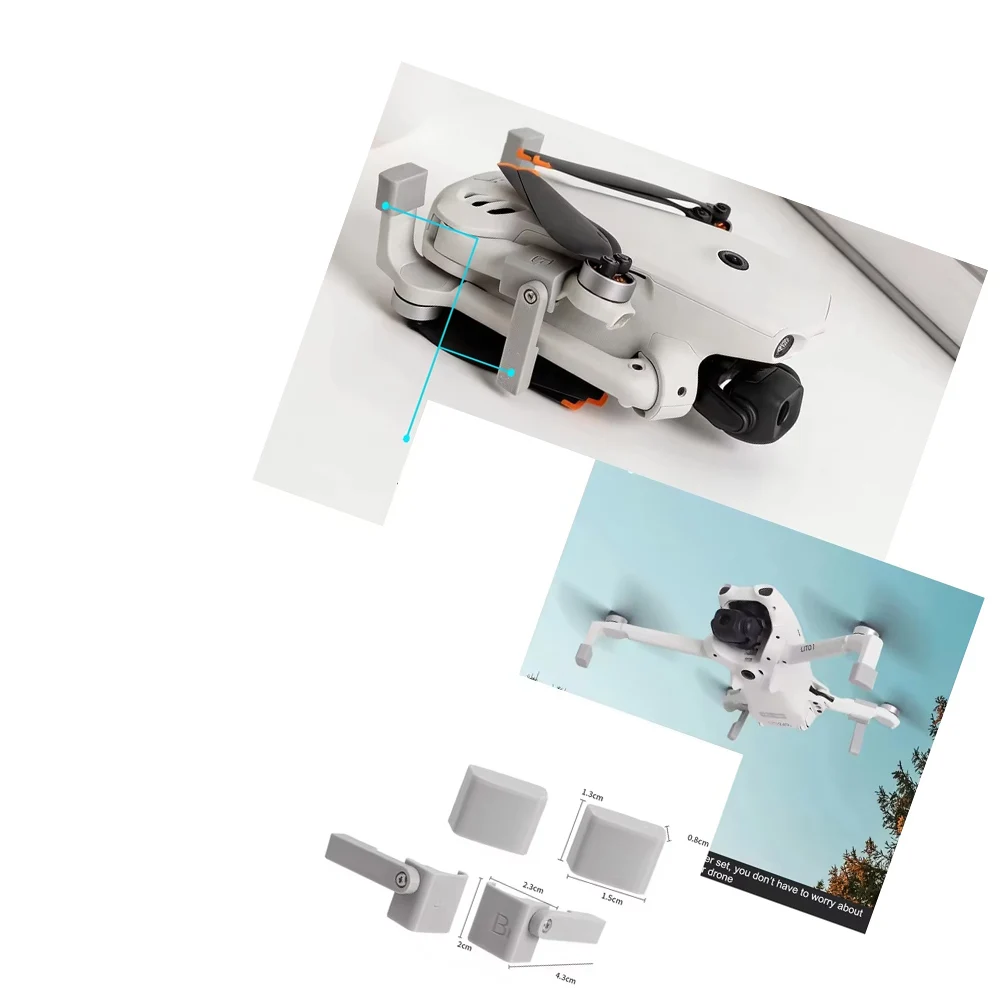 

for DJI LITO 1 Landing Gear Extender for LITO X1 Drone Foldable Lightweight for Bottom Protection Drone Camera Accessories