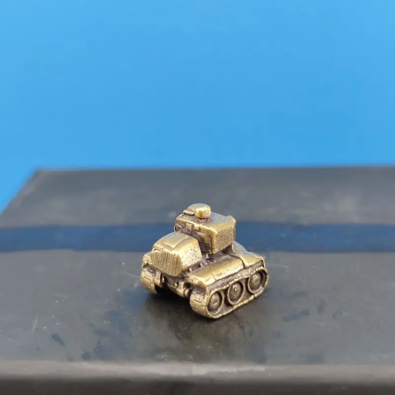 German Tiger I Heavy Tank Brass Model Miniature Military Collectible Detailed Desktop Display & Diorama Decor