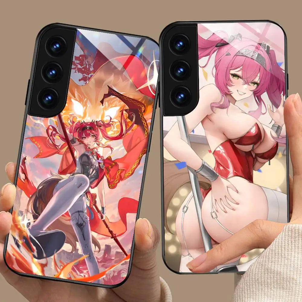 Wuthering موجات لوبا قضية الهاتف المحمول لسامسونج غالاكسي S25 S24 S23 S22 S21 S20 نوت 20 زائد FE الترا غطاء زجاجي غطاء جميل #1