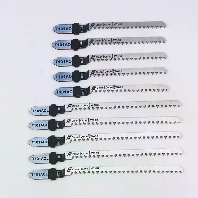 5Pcs T101AOL T101AO Jig Saw Blades Set 20 Tpi, T-Shank, For Precision Cutting And Clean Wood Edges Jig Saw Blades
