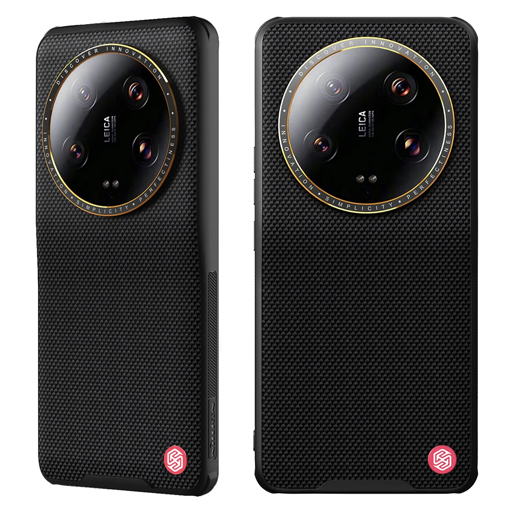 NILLKIN for Xiaomi 13 Ultra Case Classic Metal Camera Lens Frame Anti-Drop Ultra Light Nylon Fiber Anti-Fingerprint Back Cover