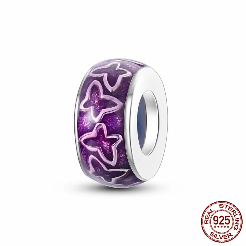 

This 925 sterling silver beaded purple pendant is perfect for pairing with an original bracelet and makes a great DIY women's je