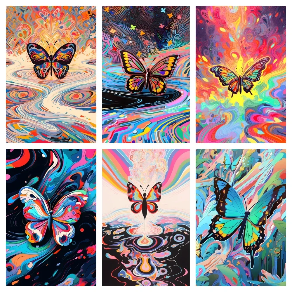 

Камуфляжная бабочка, алмазная живопись, красочный пейзаж, искусство, полная алмазная мозаика, вышивка, домашний декор ручной работы, подарки