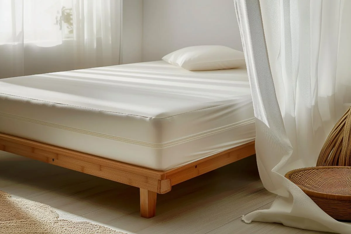 

Organic Cotton Zippered Waterproof Mattress Encasement 6 inch,crib