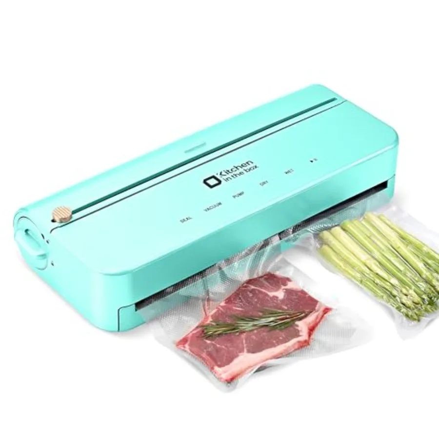 Smart Vacuum Sealer Machine with Bag Cutter OneTouch Food Sealing System with External Vacuum for All Preservation Needs Includ