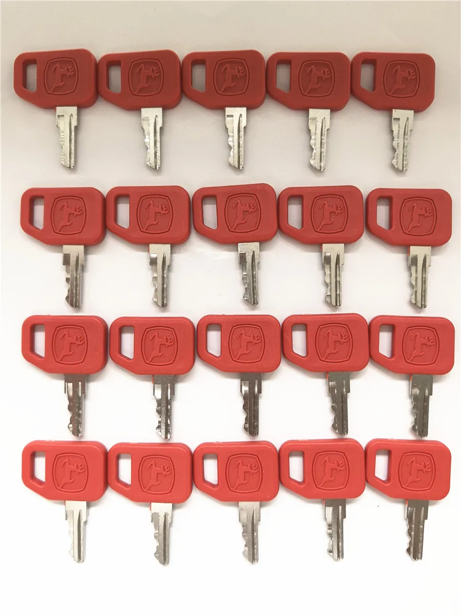 

20 PCS JDR Key For John Deere Excavator Fit All Graders Dozers Skid Steer AR51481