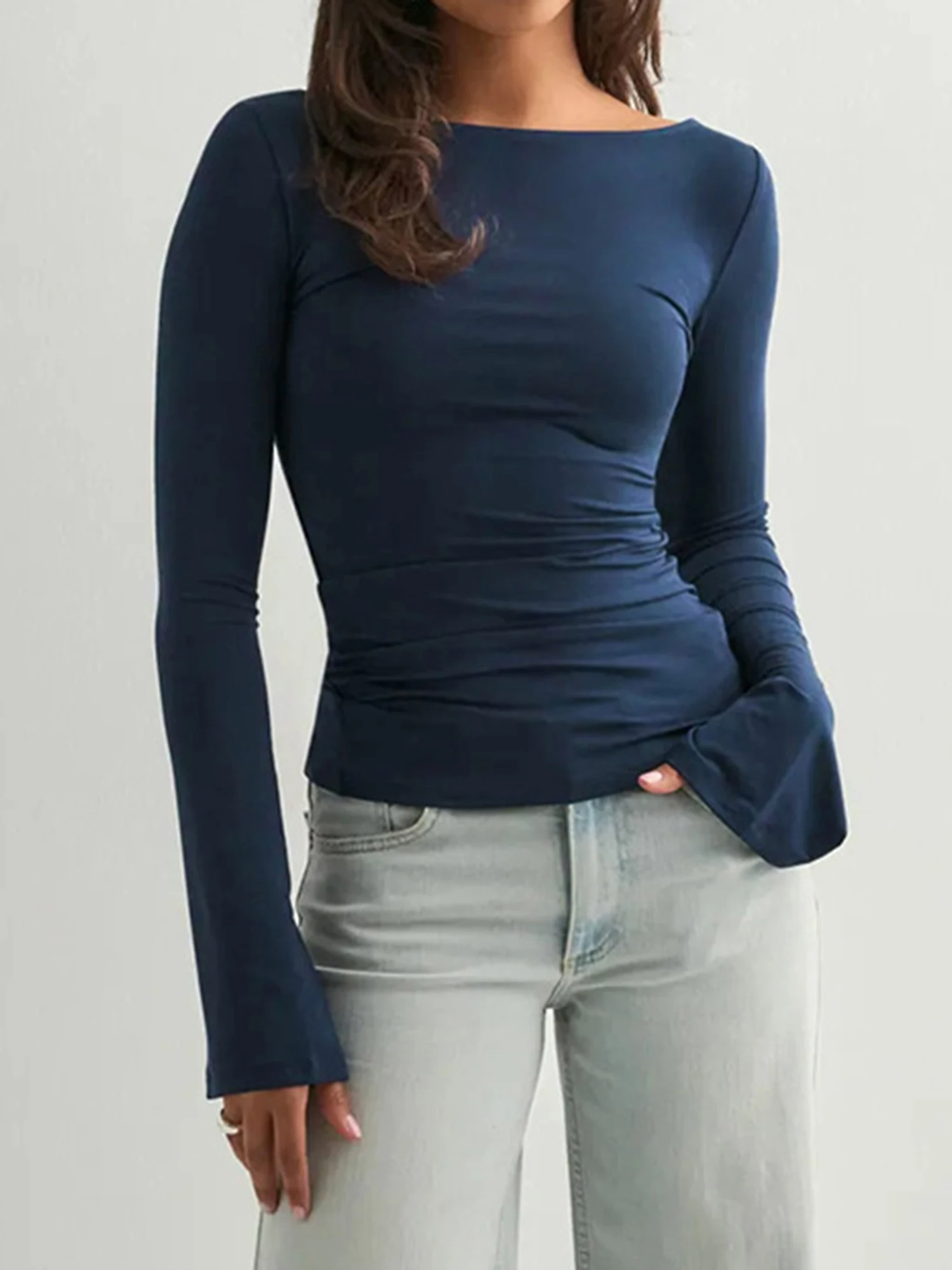 

Women s Casual Loose Fit Short Sleeve V-Neck T-Shirt Summer Solid Color Basic Tee Top Fashion Blouse for Ladies