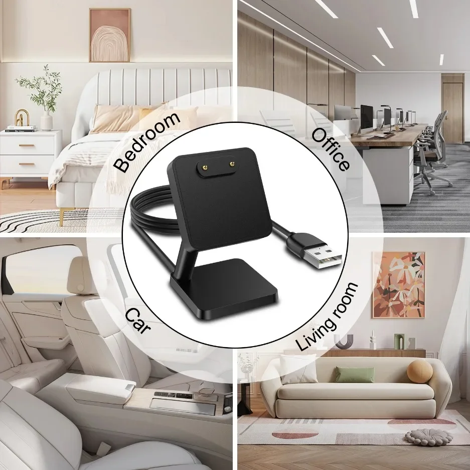 화웨이 워치 핏 3 2 미니 마그네틱 충전기 어댑터 데스크탑 스탠드 화웨이 밴드 8 7 6/6pro용 스마트워치 USB 충전 케이블