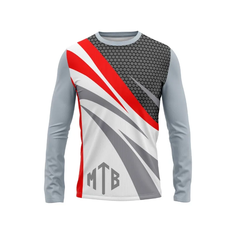 

2026 Fashion Sports Cycling Long Sleeve, Racing Racing Printed Long Sleeve Sportswear, Off Road Sunscreen Cycling Clothing