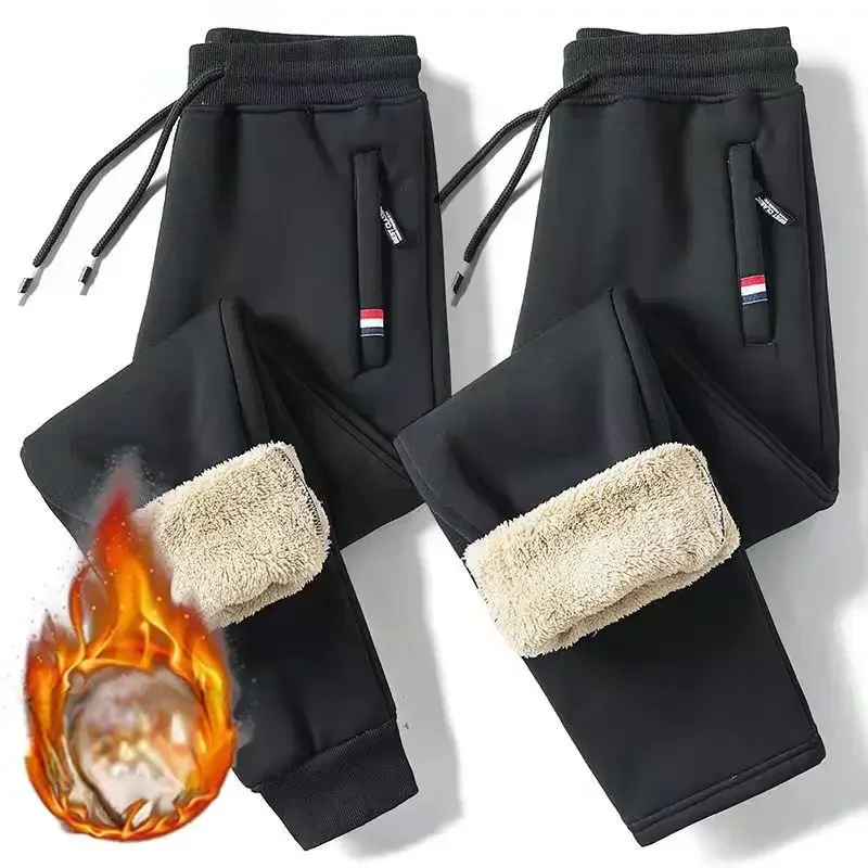 Pantalon Épais à Entrejambe Ouvert avec Fermeture Éclair Invisible pour Homme, Doublure Souriante, Décontracté, Couple, Rencontres, Sexe, Hiver