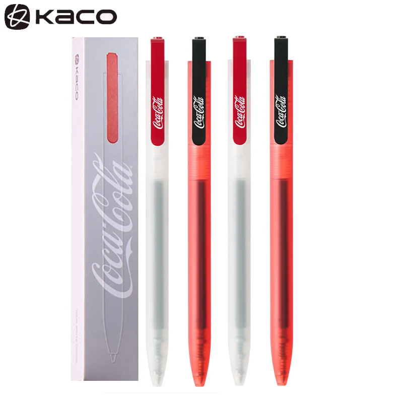 قلم جل كاكو كوكا كولا اليومي 0.5 ملم نقطة رفيعة سريعة الجفاف وناعم الانزلاق كانيتا مثالي لمجلسات الدراسة الممتدة واللامتحان