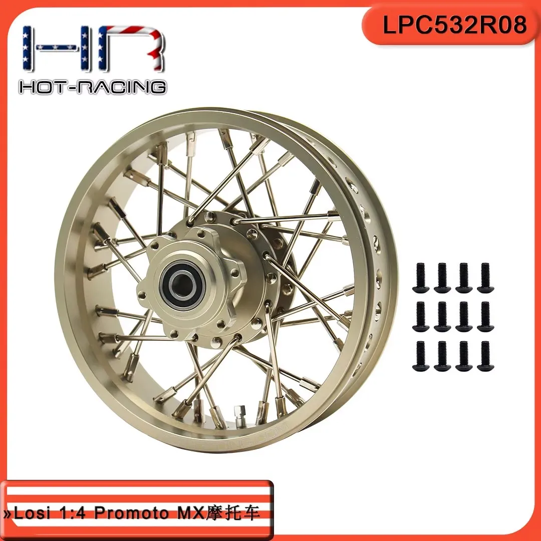 Losi 1:4 Promoto MX 용 핫 레이싱 7075 알루미늄 합금 오토바이 하드 필름 산화 허브