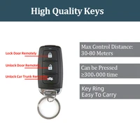 HIPPCRON Car Remote Central Door Lock Keyless System Central Locking And Unlock Car Alarm Kit Universal With 2 Remote Control 5