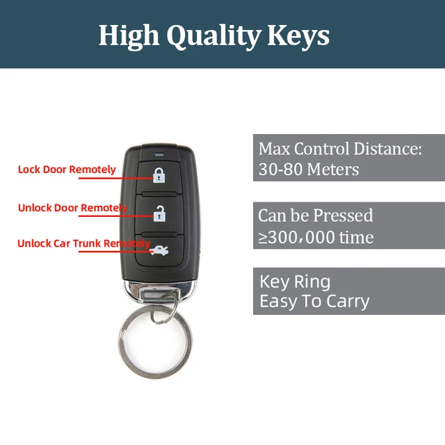 HIPPCRON Car Remote Central Door Lock Keyless System Central Locking And Unlock Car Alarm Kit Universal With 2 Remote Control 5 HIPPCRON Car Remote Central Door Lock Keyless System Central Locking And Unlock Car Alarm Kit Universal With 2 Remote Control 5