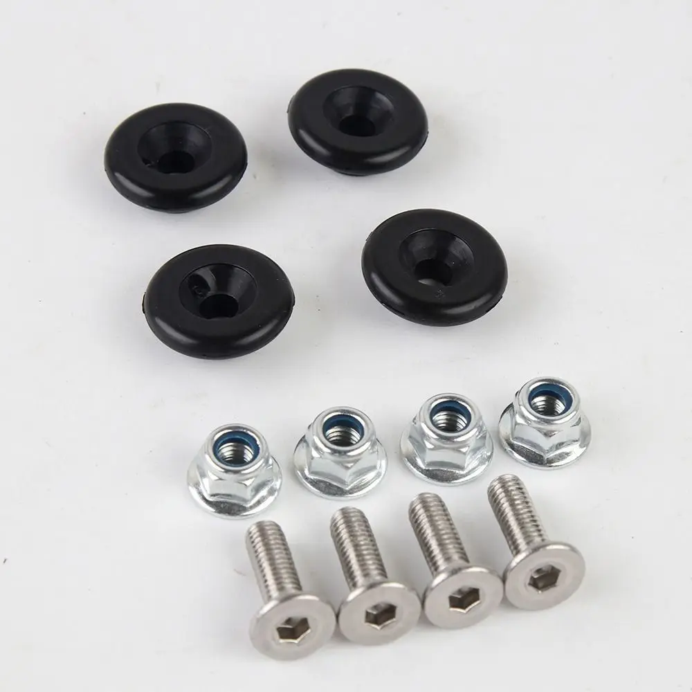 4PCS Universal Plate Base Trunk Bracket Motor Accessories Rear Luggage Bushing Quick Release Spacers Motorcycle Tailbox Buckle