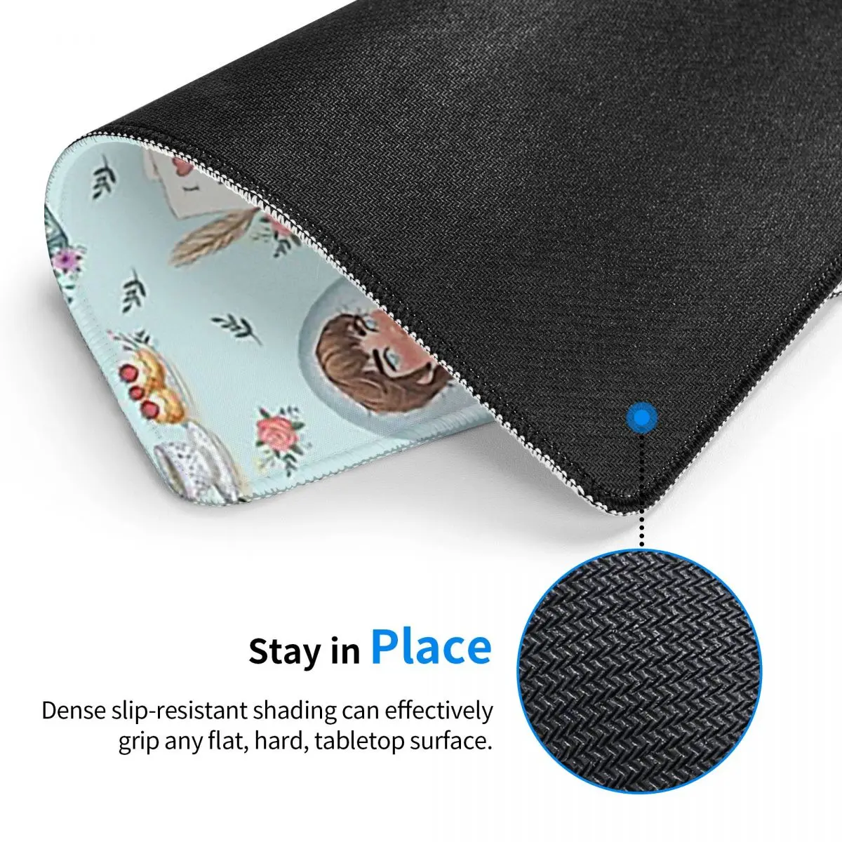 고상과 편견 - 제인 오스틴 영감 마우스 패드 컴퓨터 키보드 마우스 매트 게이머 PC 데스크 매트 사무실 테이블 매트