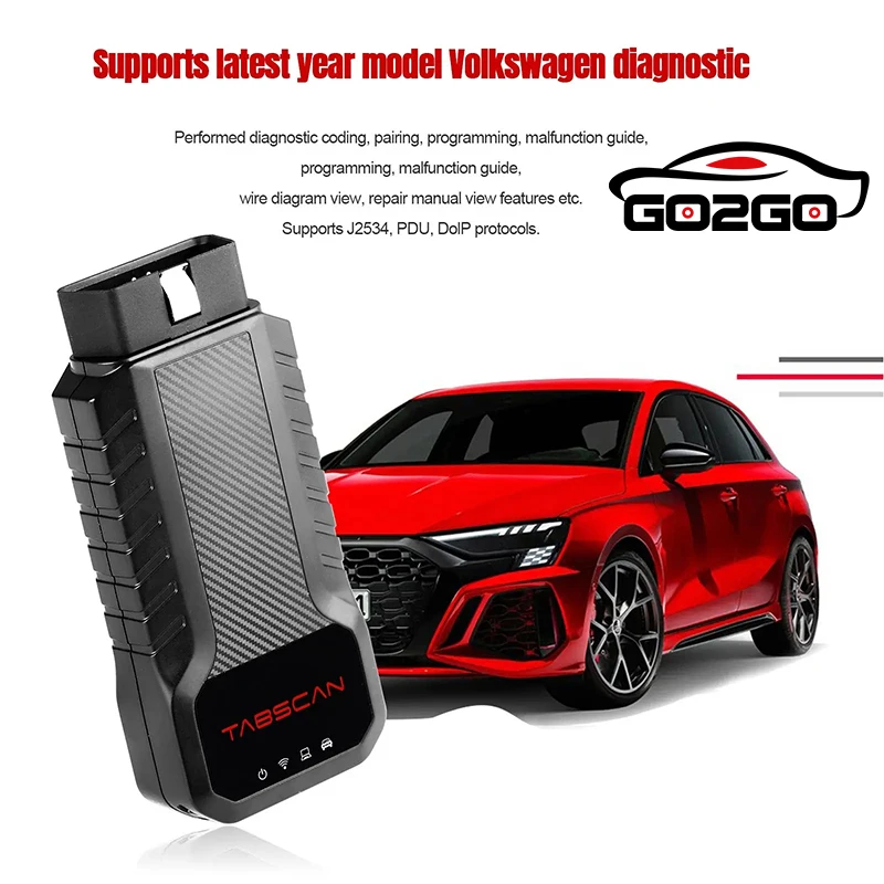 Best quality Tabscan Eucleia 6154C OBD2 Diagnostic Tool for VW Support ECU Coding J2534 PDU DOIP Protocols Replace of SVCI 6154A