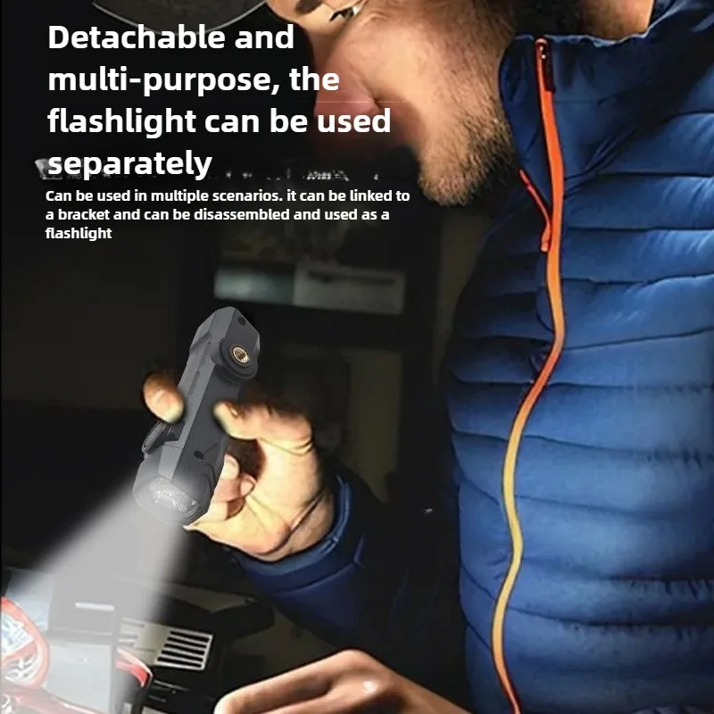 Hands Motion Sensor Headlamp Detachable Outdoor Head Light for Camping Hiking Fishing Work Rechargeable Waterproof Emergency