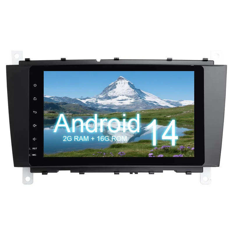 

Android car radio for Mercedes Benz C-Class W203 stereo screen Carplay Bluetooth GPS Navigation FM radio 8’ [2+16G]