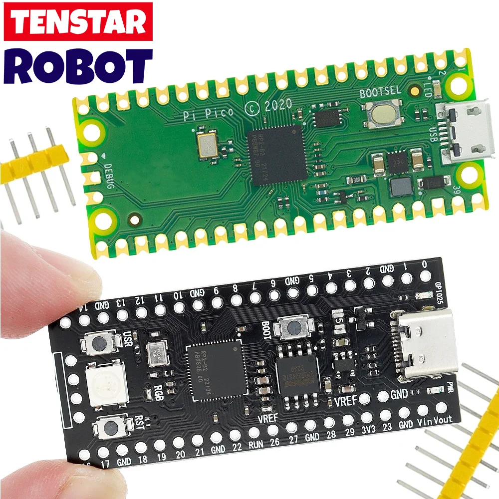 Pico Board RP2040 Dual-Core 264 KB ARM Low-Power-Mikrocomputer Hochleistungs-Cortex-M0+-Prozessor