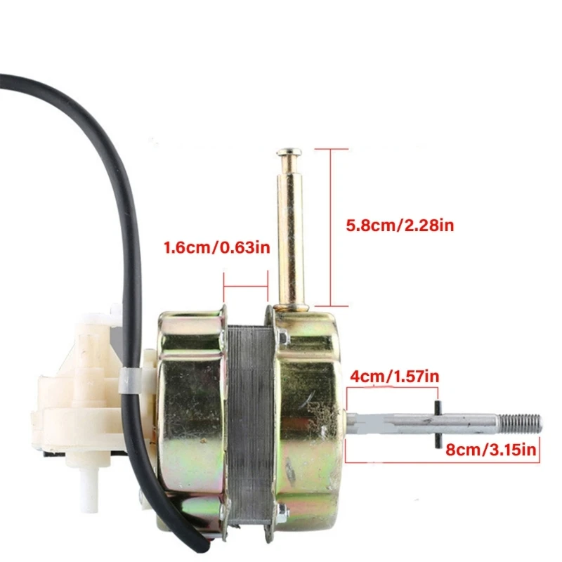 Motor ventilador silencioso para ventiladores chão oferece forte fluxo ar ajustável 3 velocidades 918D