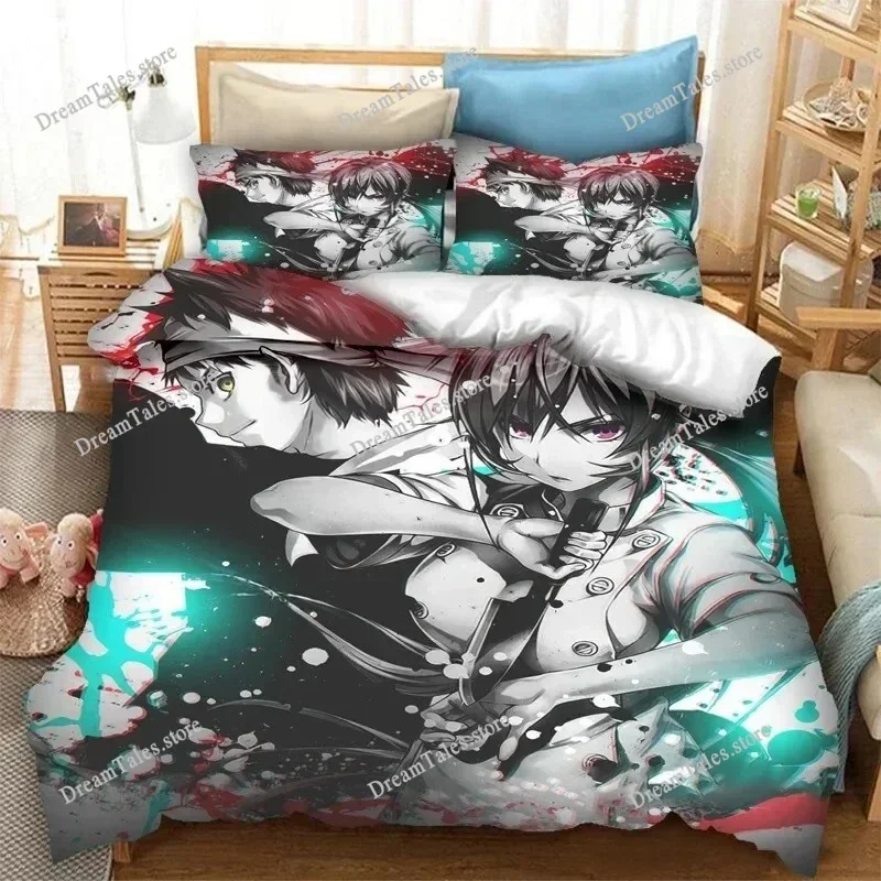 Exquisite 3D Anime Food Wars Shokugeki No Soma Wallpaper Print Bedding Set Duvet Cover Comforter Bed Youth Kids Girls Boys Gift
