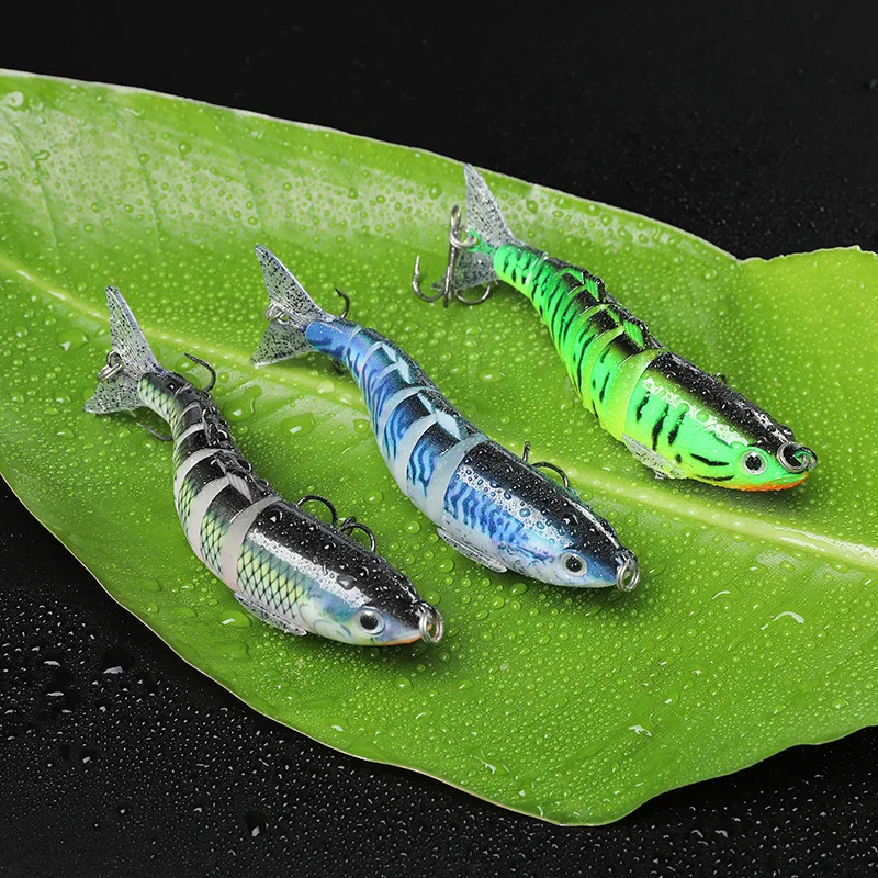 Lua Bait Minnow Sinkender Harter Köder Multi-Sieben-Teile-Fisch 11cm 25,5g Imitations-Kunstköder Angelausrüstung Köder für See und Meer 3D-Augen