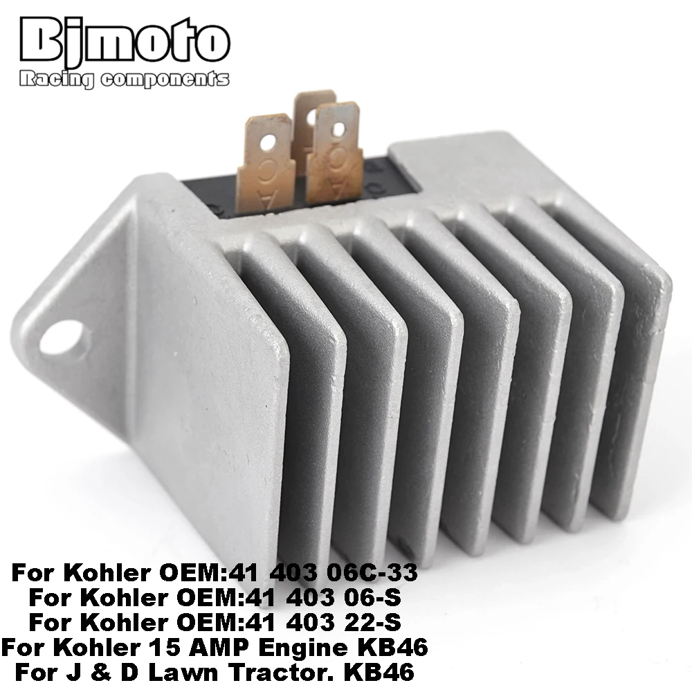 منظم الدراجة النارية المعدل لجرار جون ديري 330 322 332 670 770 870 970 1070 F915 AM101406 Kohler 15 AMP محرك KB46 #4