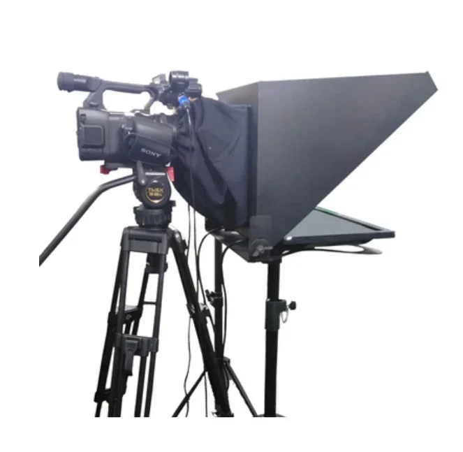 YISHI YS-Z19P 19inch teleprompter for PC computer Interview Speech DSLR Camera recording Prompter Reader w' software Tripod