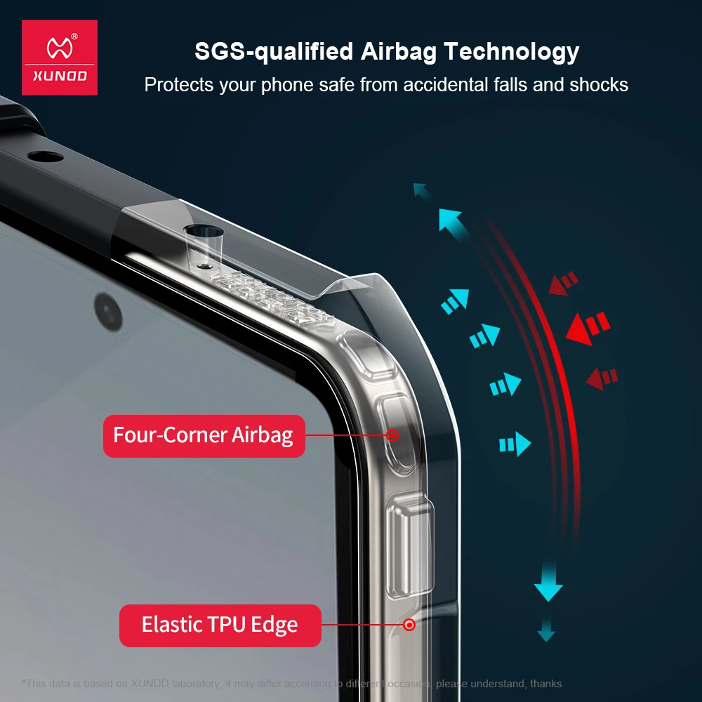 Xundd For Samsung Galaxy Z Fold6 SE Case For Galaxy Z Fold6  Phone Cover Shockproof Protective Shell Clear Transparent Cases