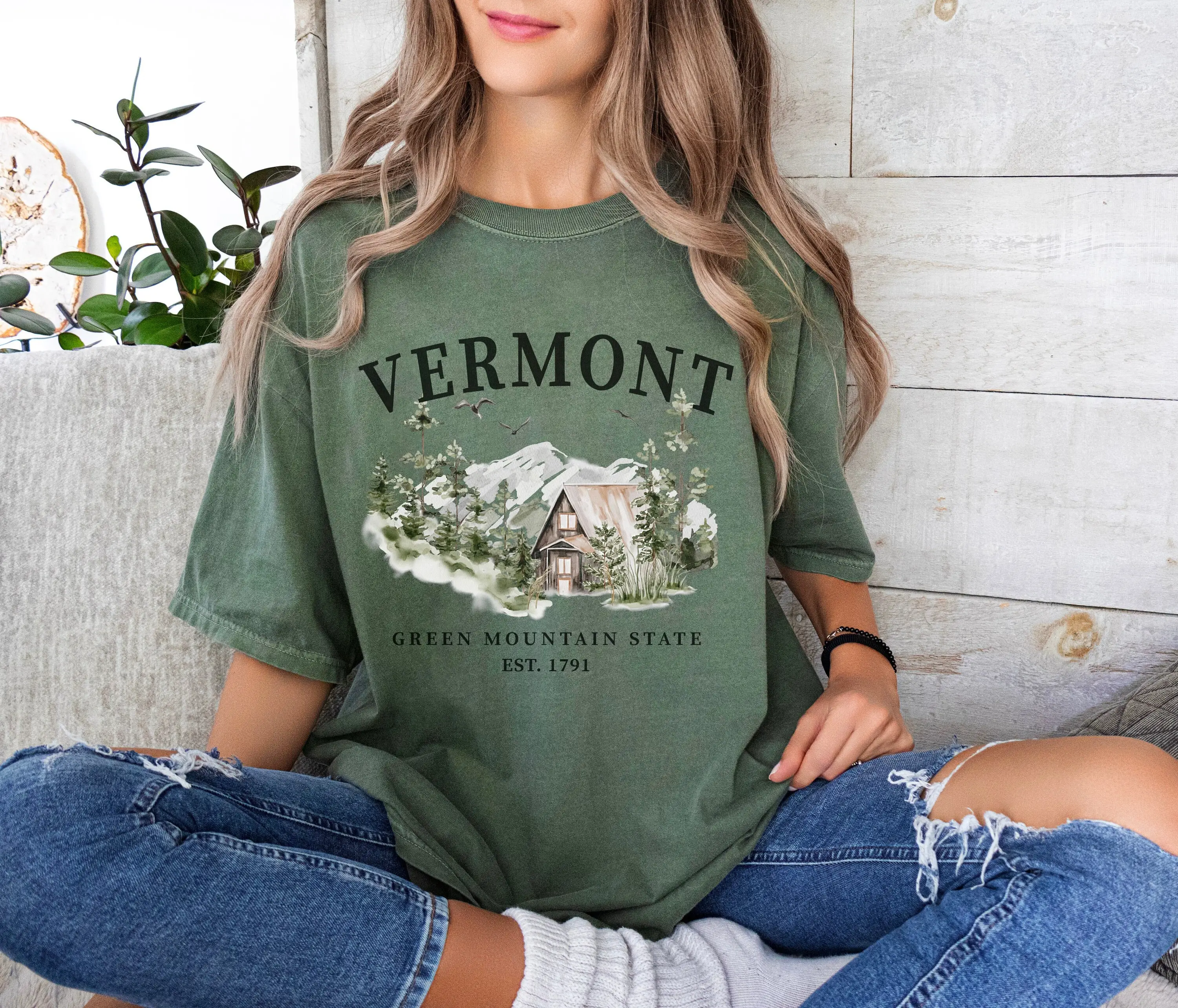 Vermont Green Mountain State T Shirt