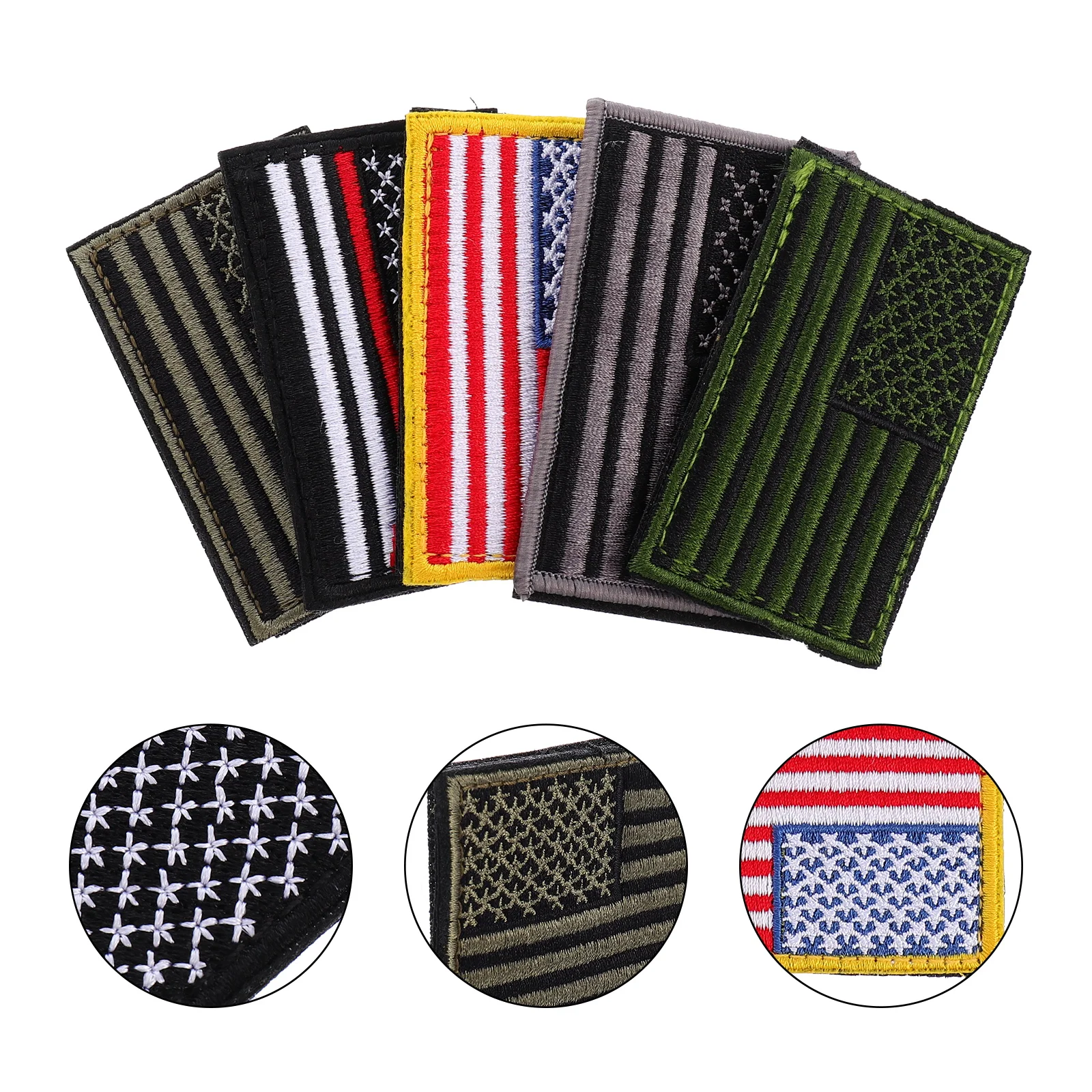 

5 Pcs Sticker Durable Decorative Embroidered Patch Backpack Armb Simple Decorative Patch Color
