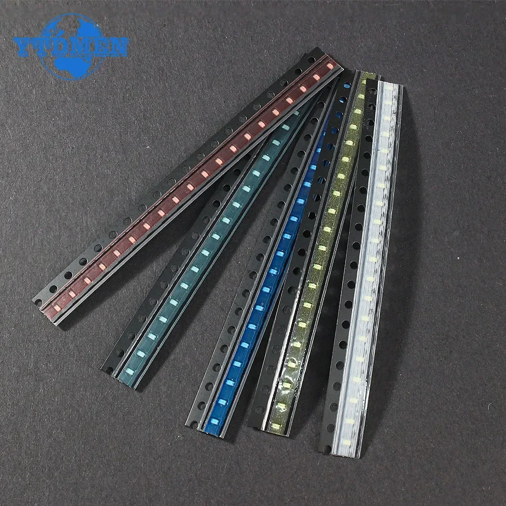 100PCS SMD LED 0603 Light Emitting Diode Ultra-bright Smd LED Red White Yellow Green Blue 20mA for DIY Lighting