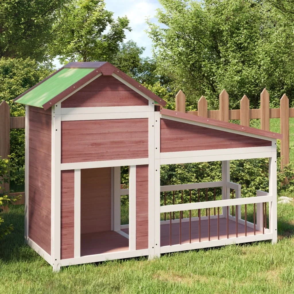 Moka Kennel 143x60,5x cm Katmanlı Kızılçam Ahşap Köpek Kafesi: Dış Mevsim ve İç Mekân İçin Güvenli Çevreleme Çitleri
