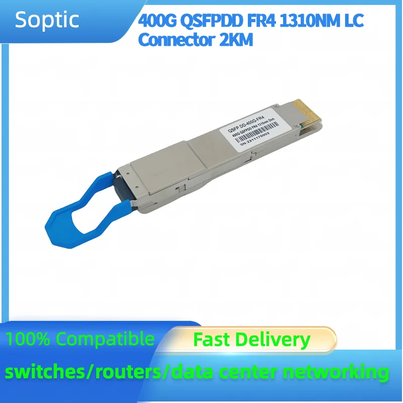 Juniper  Compatible QSFPDD-400G-FR4 Compatible 400GBASE-FR4  1310nm 2km DOM Duplex LC SMF Optical Transceiver Module