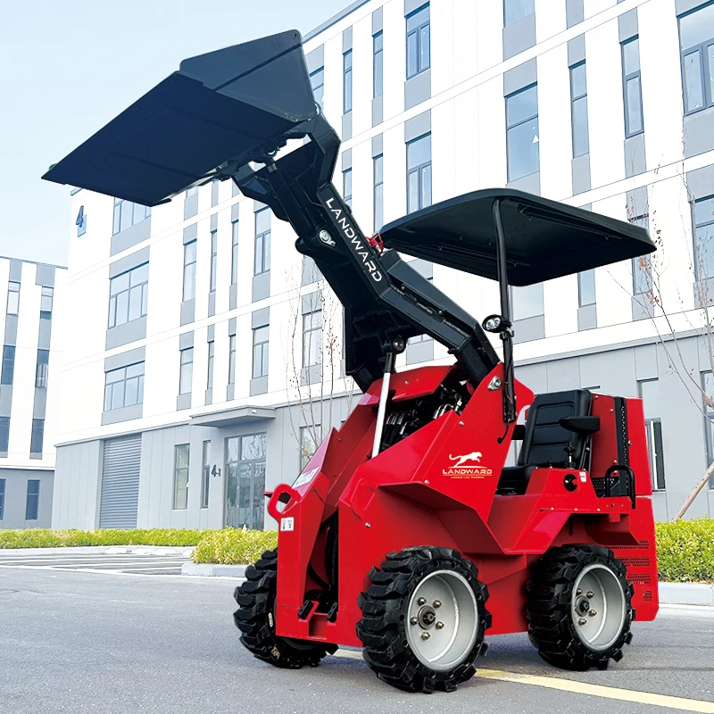 LANDWARD Customized Fast Delivery Mini Skid Steer Loader with Attachment Engine Manufacturer Small Skid Steer Mini Loaders 500kg