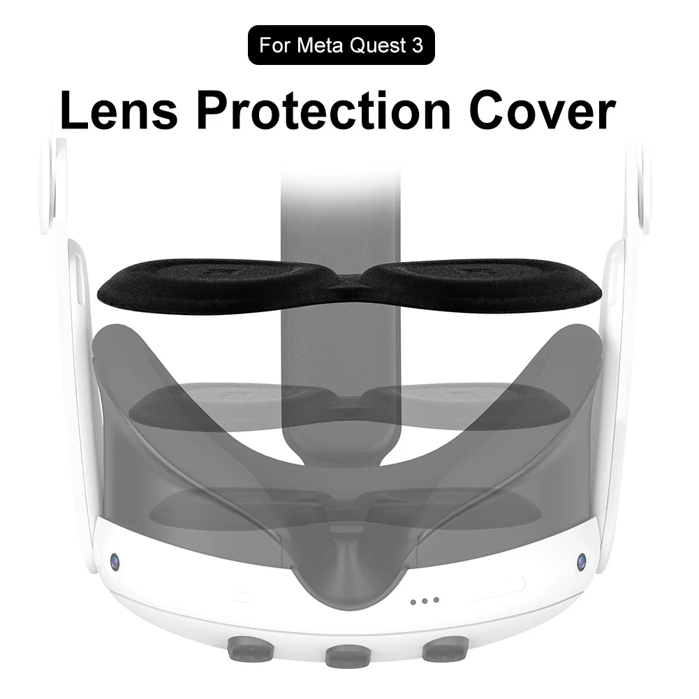 10PCS-1PCS VR Lens Protector Cover Dustproof Anti-scratch Lens Cap Replacement for Meta Quest 3 VR Headset Lens Protect Cover