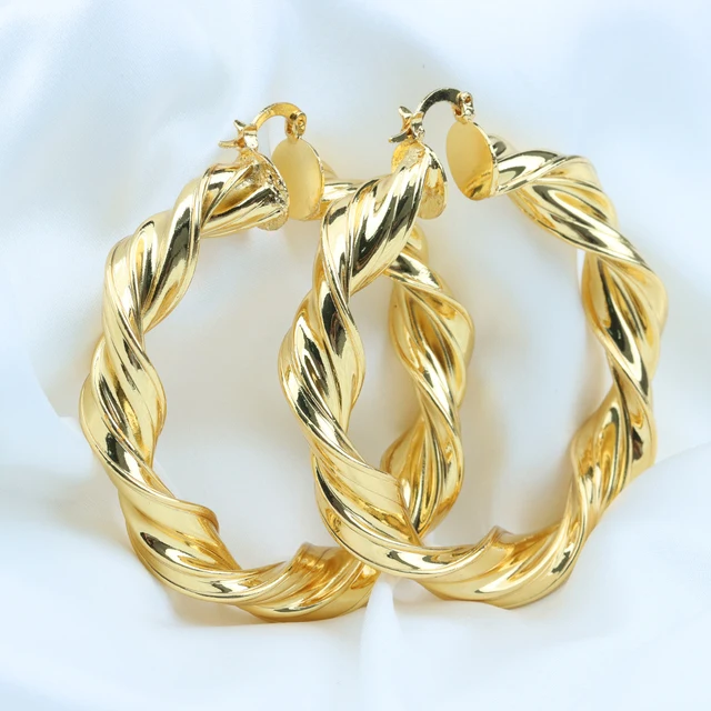 YM Hoop Ohrringe Für Frauen Unregelmäßige Tropfen Ohrring Dubai Vergoldet Schmuck Für Hochzeit Partei Täglichen Verschleiß Mode Schmuck Zubehör 4