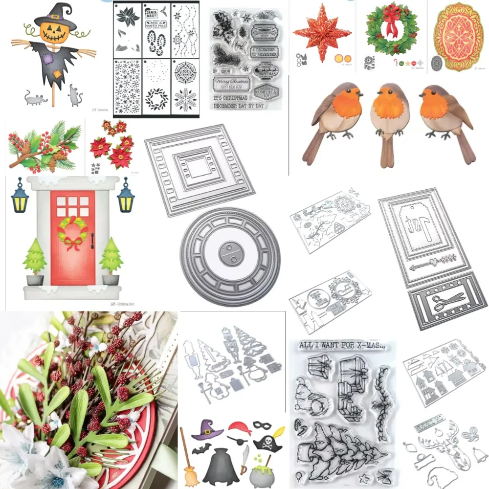 

NEW Christmas Halloween Dies Scrapbook Diary Decoration Stencil Embossing Template DIY Greeting Card Handmade CraftDesigns