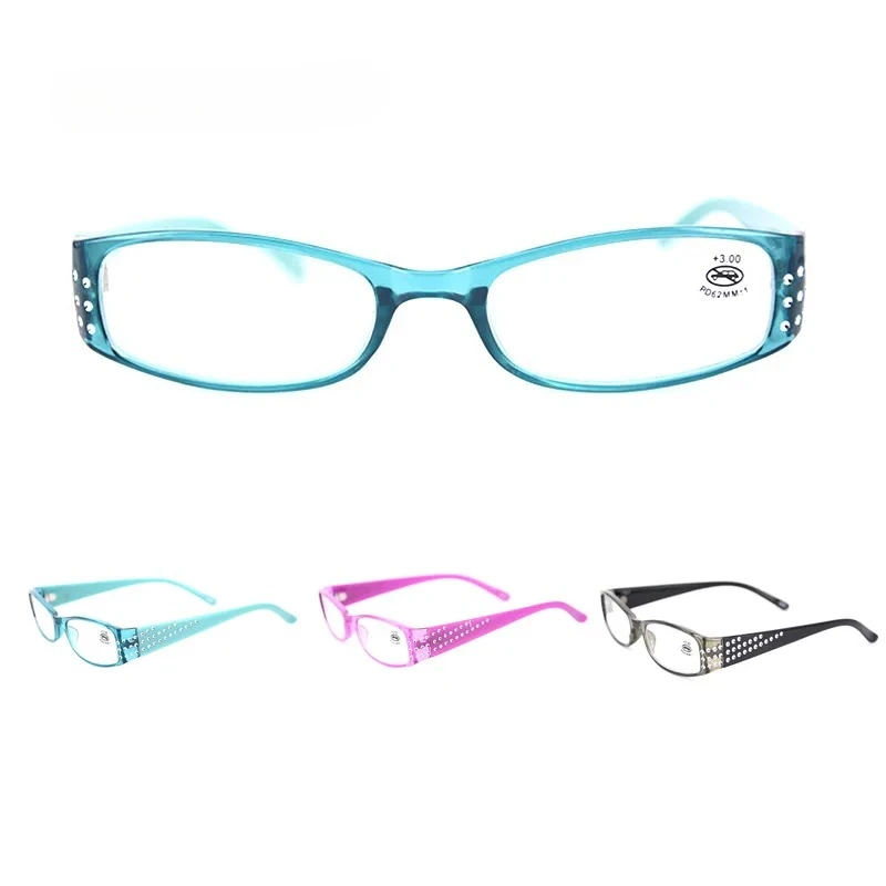 

Fashion Reading Glasses Women Diamond Resin Reading Eyeglasses Ladies High-end Rhinestone Glasses Eyewear Readers Diopter