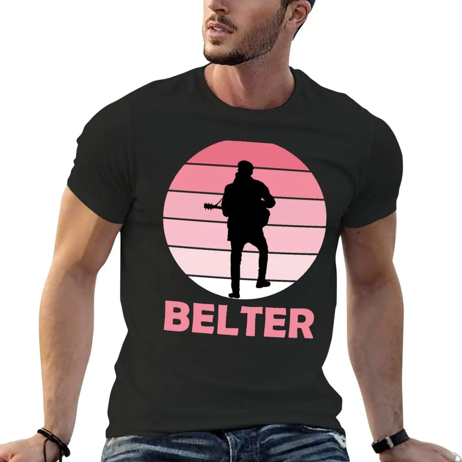 She's a Belter Gerry Top T Shirt Hat Black T-Shirt plus size tops graphic shirts graphic t shirt vintage mens clothing